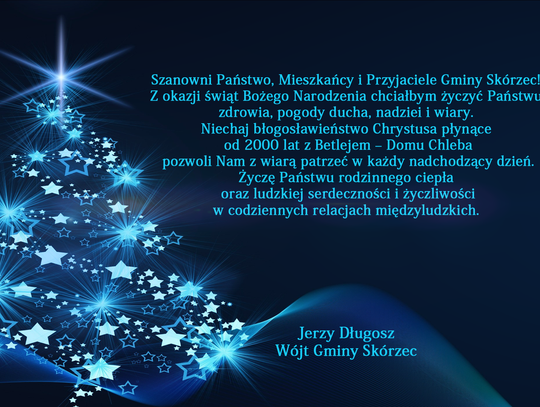 Życzenia świąteczne od Wójta Gm. Skórzec