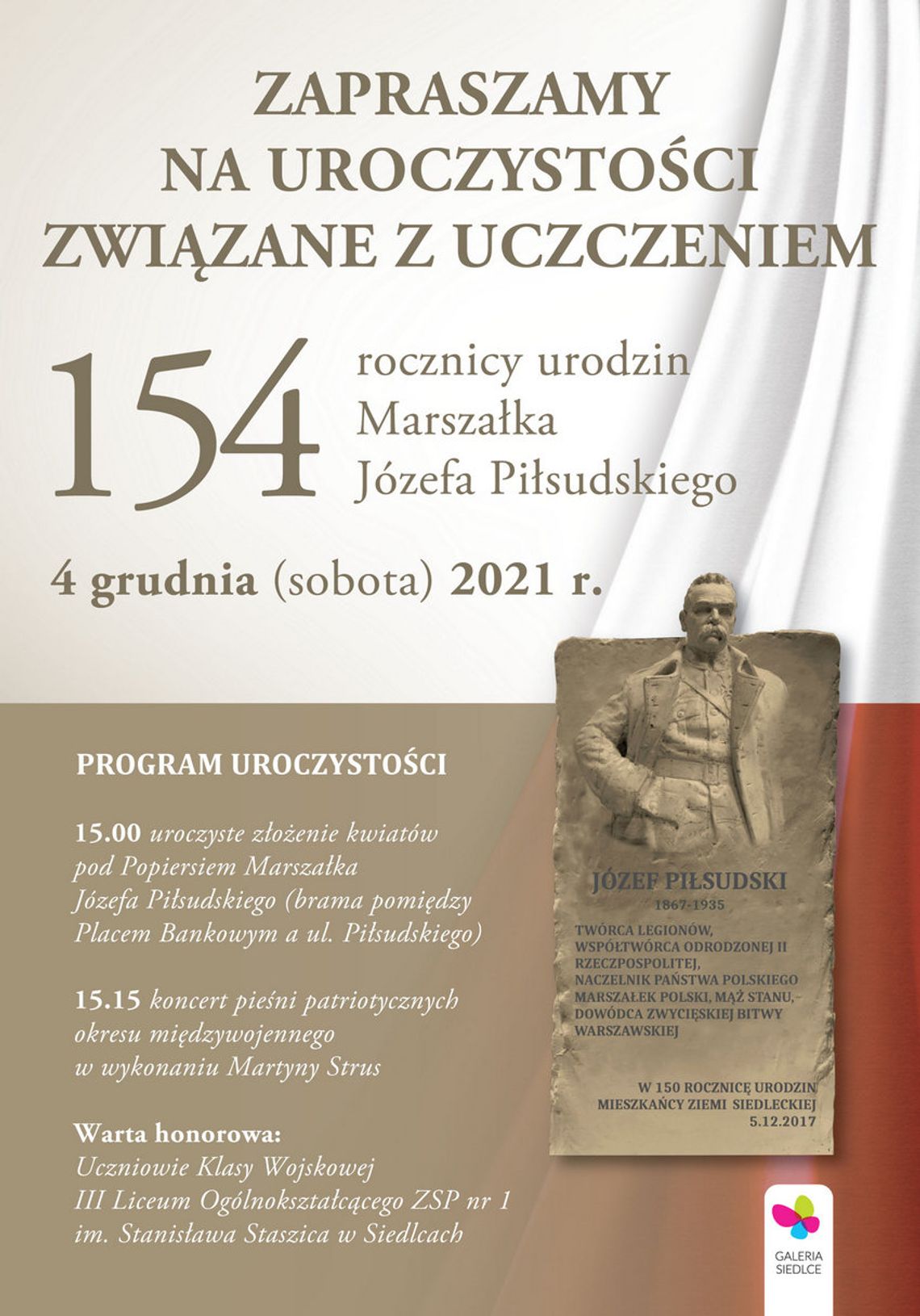 154. rocznica urodzin Marszałka Piłsudskiego 