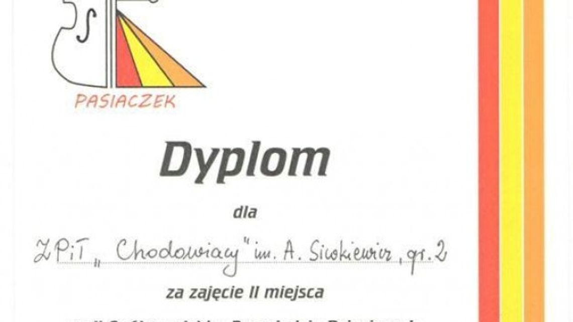 &quot;Chodowiacy&quot; na II miejscu Przeglądu &quot;PASIACZEK&quot;