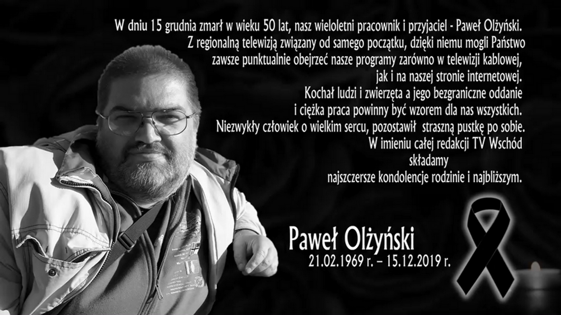 Druga rocznica śmierci Pawła Olżyńskiego