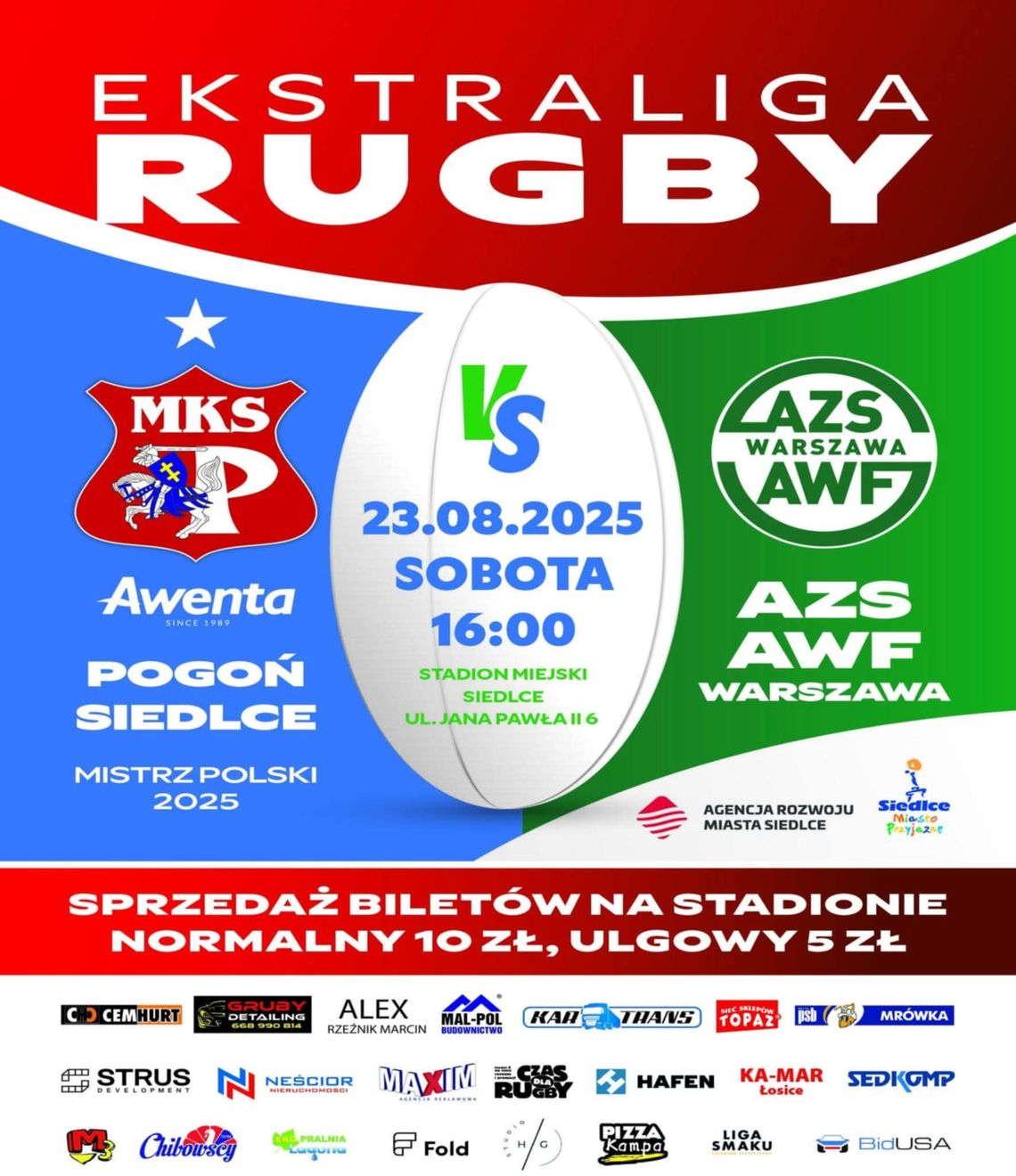 EKSTRALIGA RUGBY W SIEDLCACH!