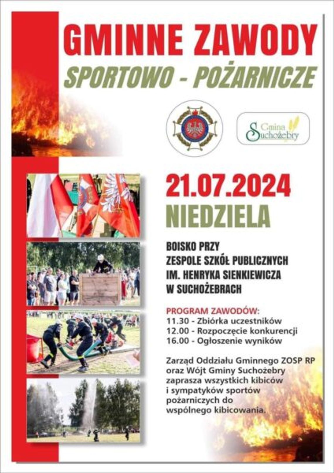 Gminne Zawody Sportowo – Pożarnicze w Suchożebrach