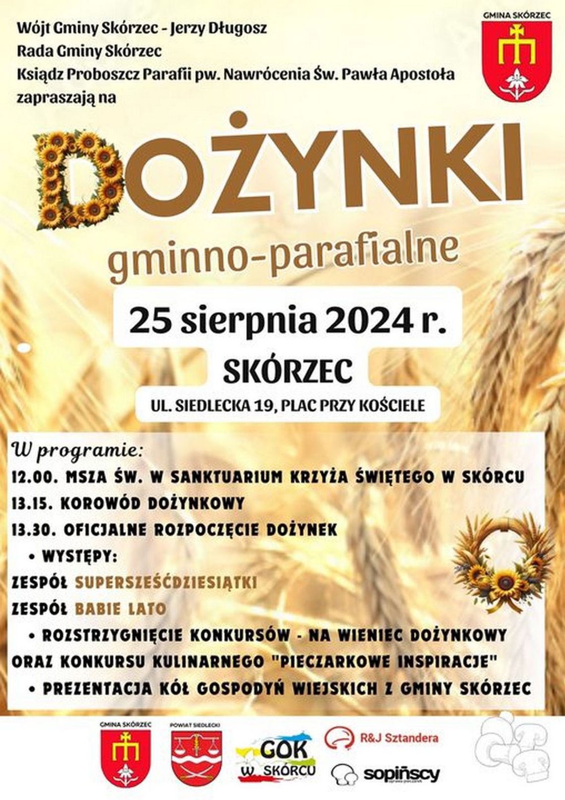 Gminno-Parafialne Dożynki w Skórcu