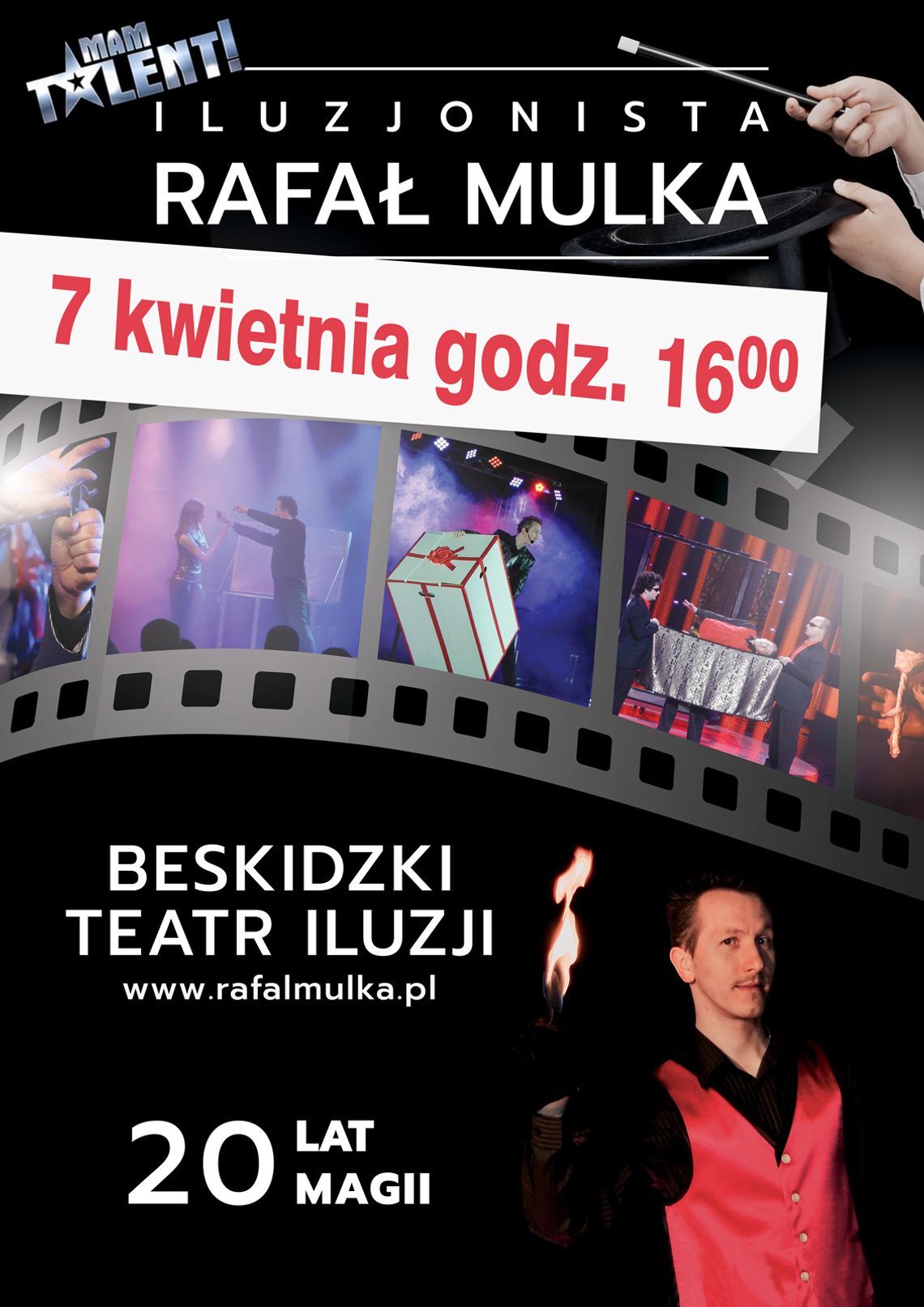 Iluzjonista Rafał Mulka na Scenie Teatralnej Miasta Siedlce!