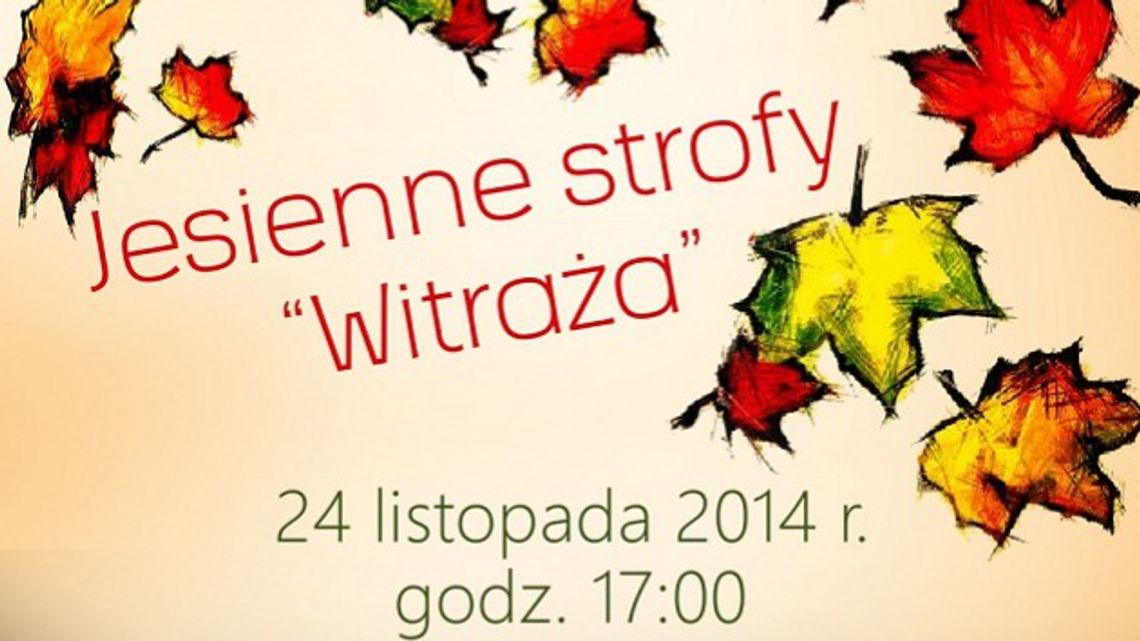 Jesienne strofy Witraża