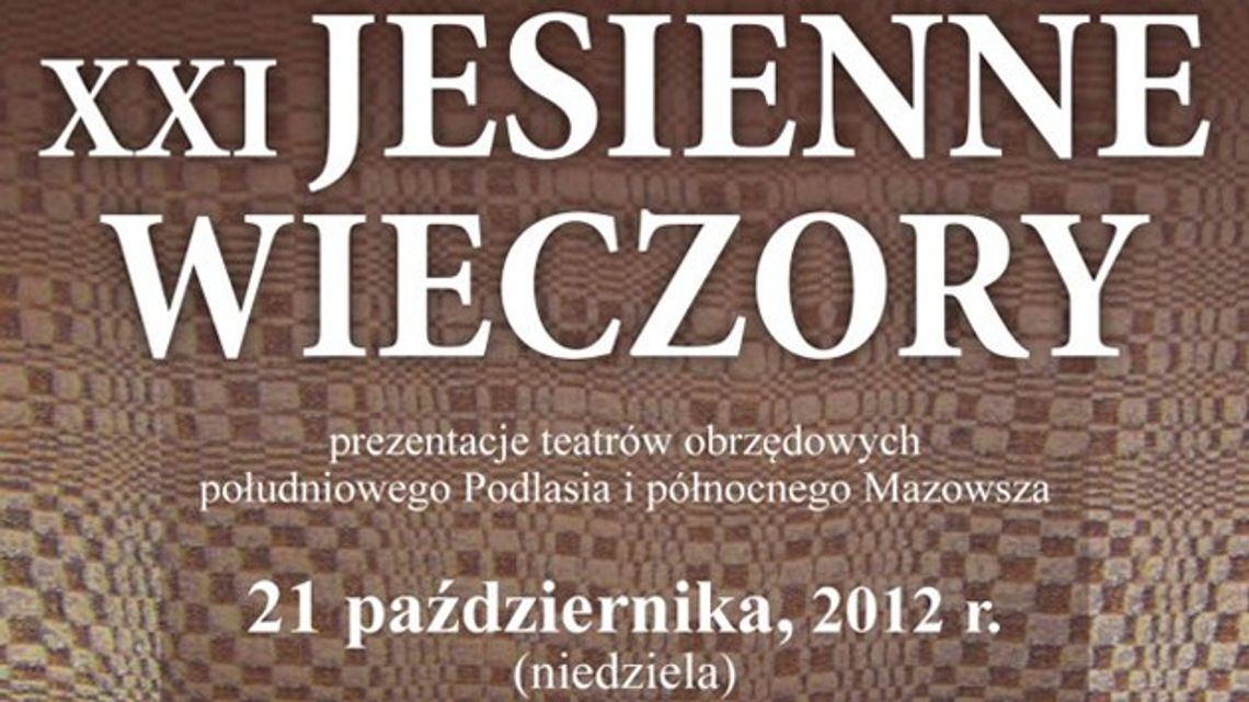 Jesienne wieczory