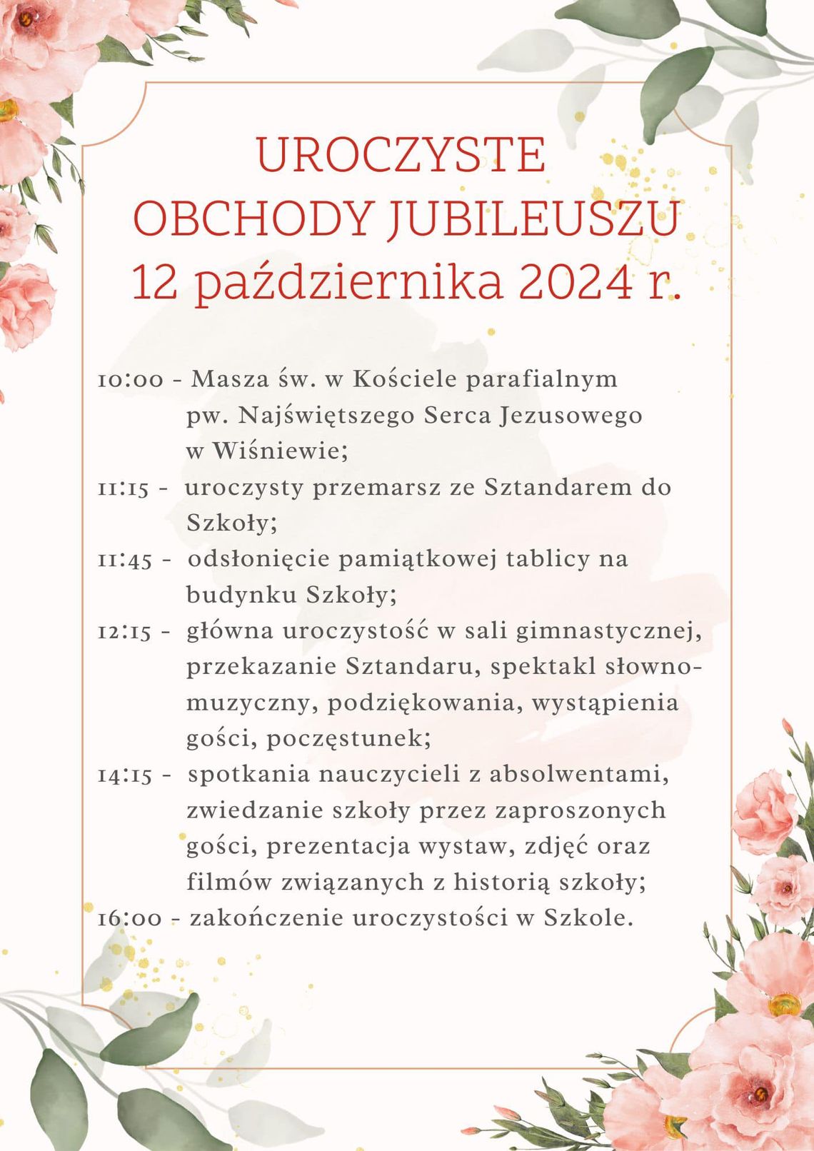 Jubileusz 100-lecia Szkoły w Wiśniewie