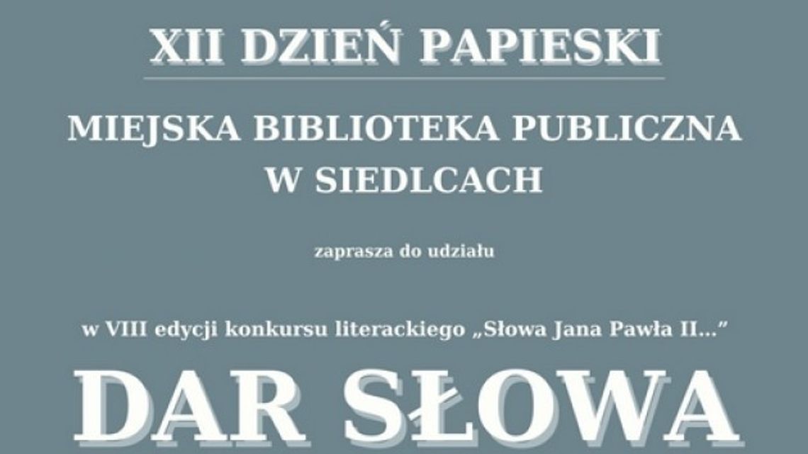 Konkurs Dar Słowa Jana Pawła II