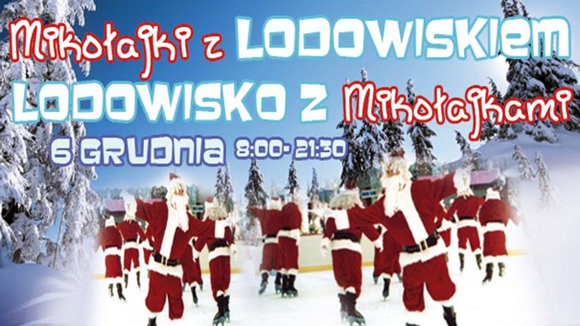 Lodowisko z Mikołajkami