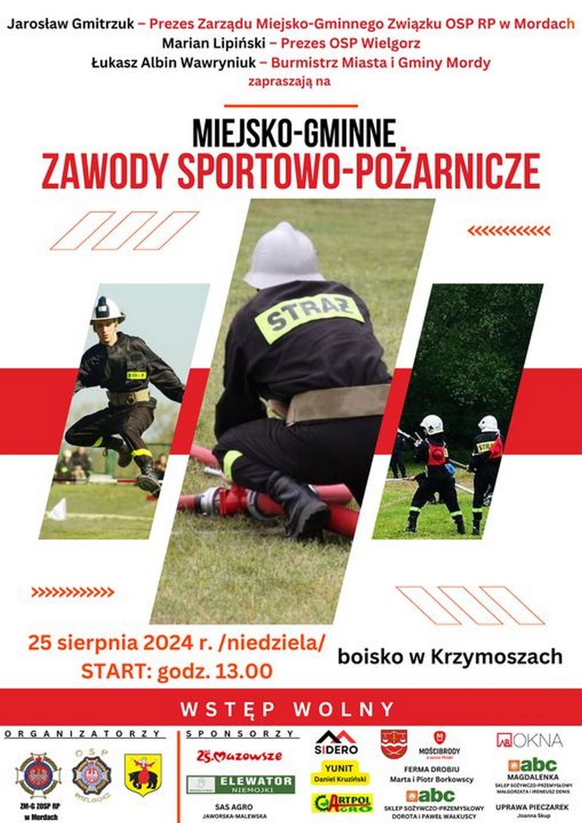 Miejsko-Gminne Zawody Sportowo-Pożarnicze w Krzymoszach