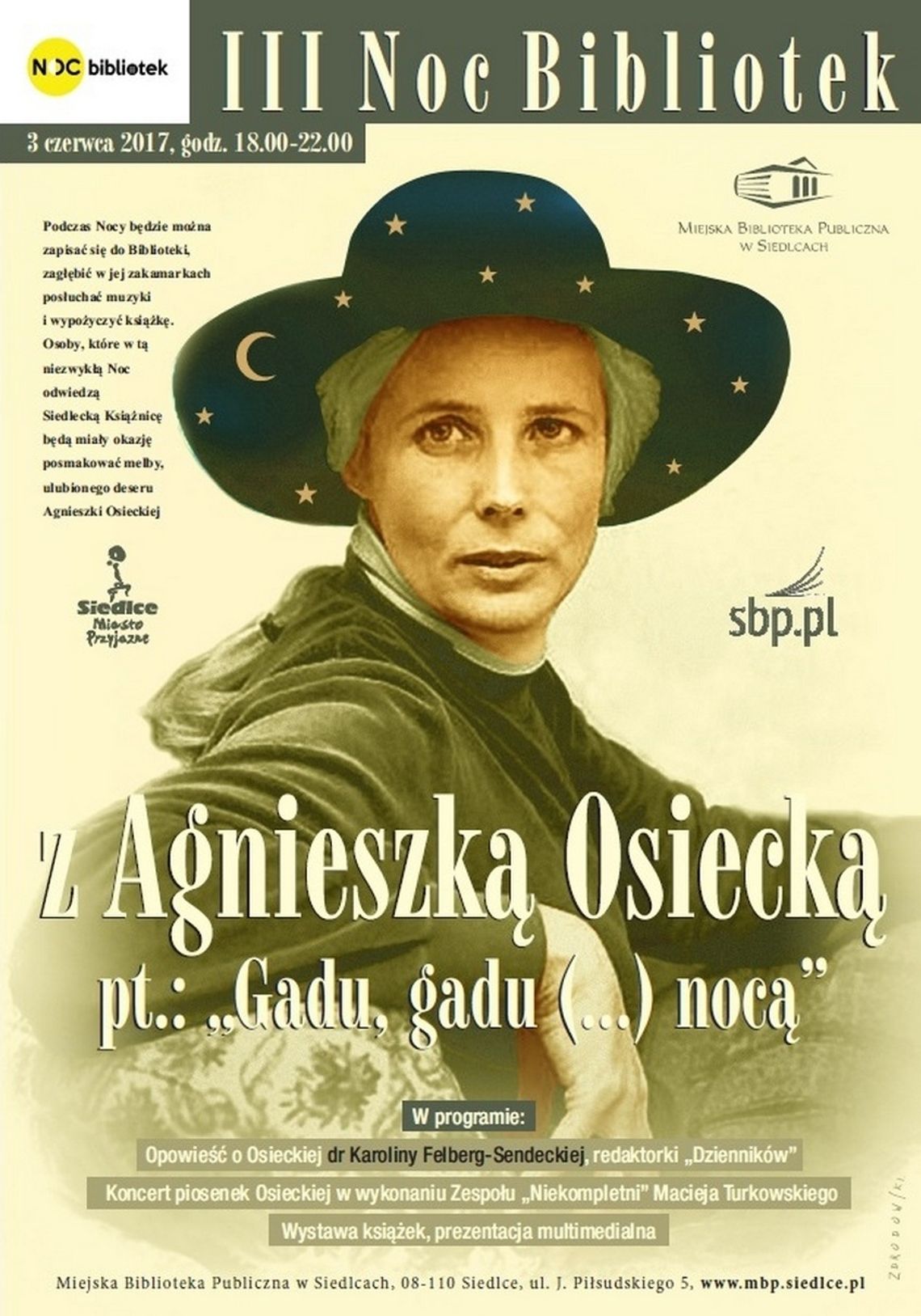 Noc Bibliotek z Agnieszką Osiecką