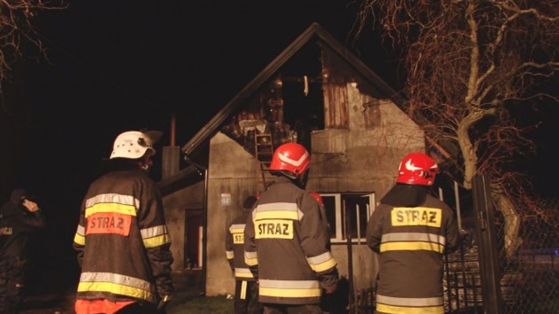 Pożar domu mieszkalnego w Niwiskach