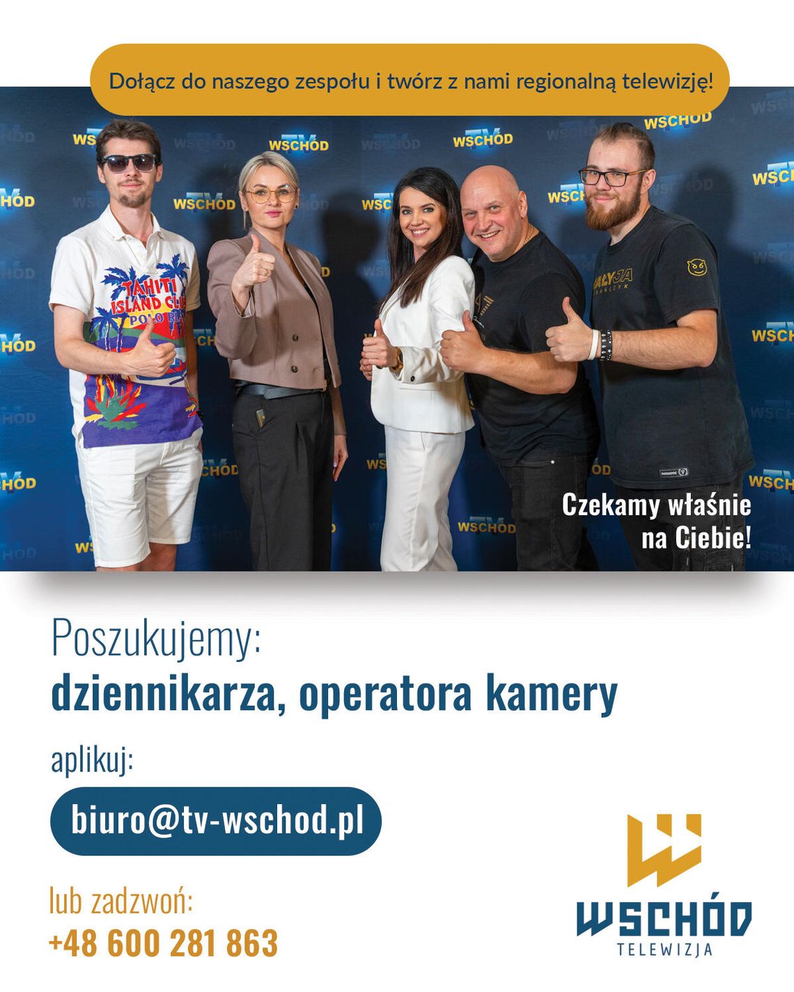 Pracuj w TV Wschód Pracuj w TV Wschód