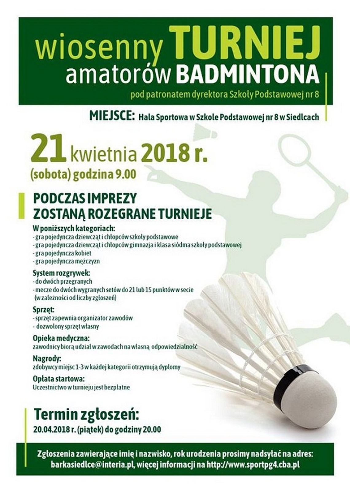 Wiosenny Turniej Amatorów Badmintona