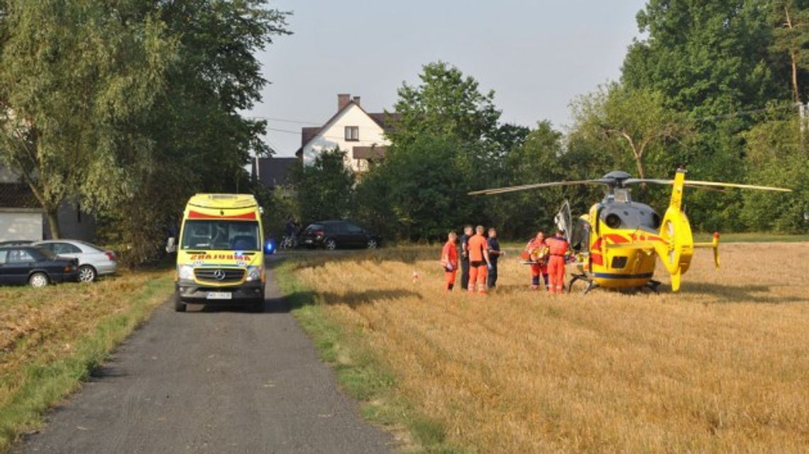 Wypadek w zakładzie kamieniarskim w Leśniczówce