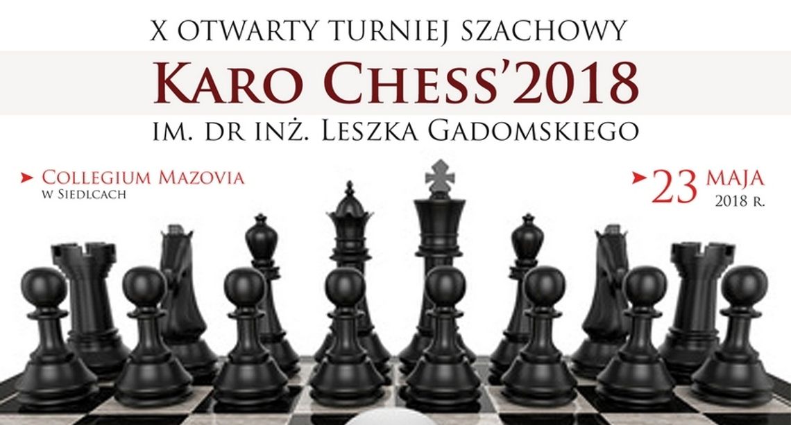 X Otwarty Turniej Szachowy Karo Chess 2018