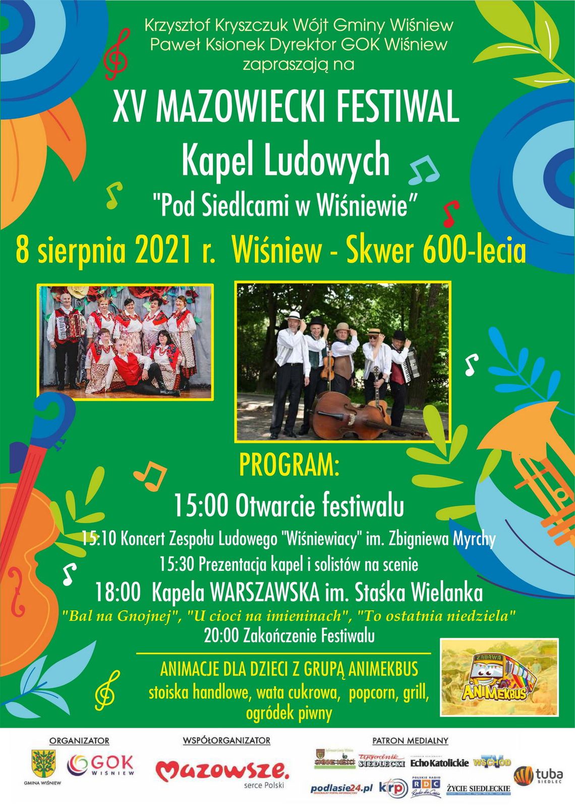 XV Festiwal Kapel Ludowych "Pod Siedlcami w Wiśniewie"