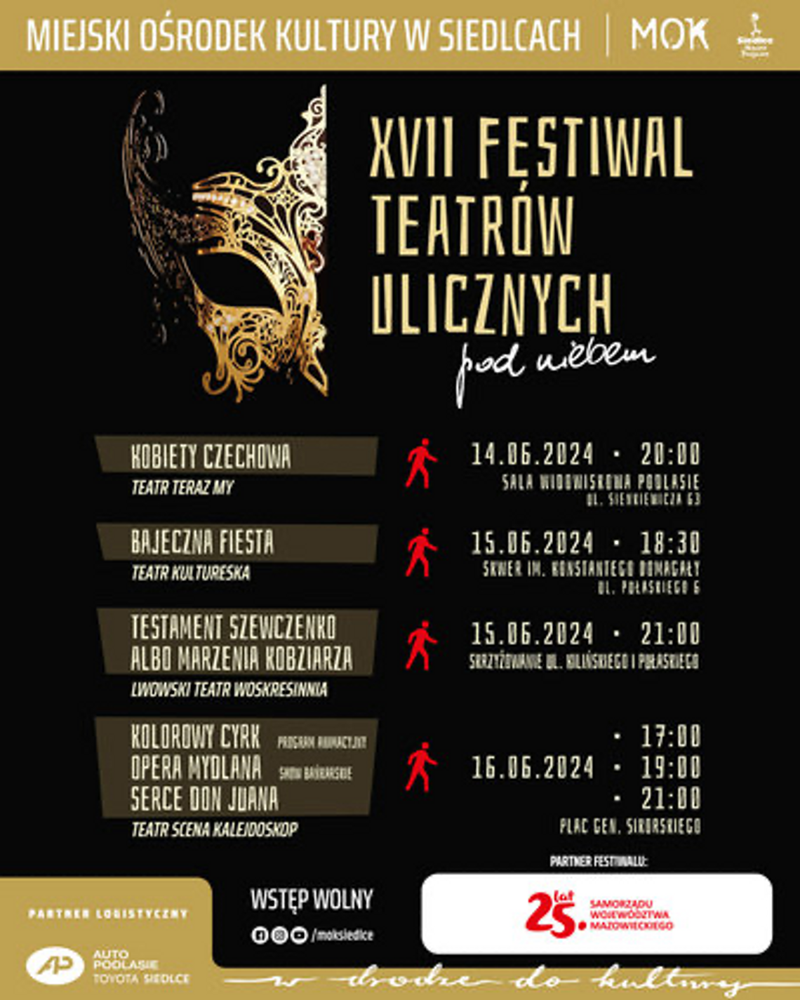 XVII Festiwal Teatrów Ulicznych pod niebem w Siedlcach