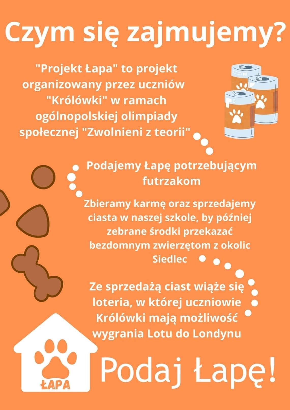 Z sercem do zwierząt, czyli projekt uczniów siedleckiej "Królówki" - Projekt Łapa Z sercem do zwierząt, czyli projekt uczniów siedleckiej "Królówki" - Projekt Łapa