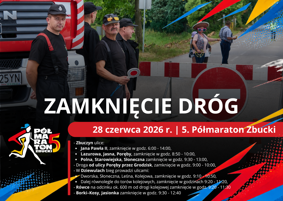Zamknięcie dróg w Gminie Zbuczyn Zamknięcie dróg w Gminie Zbuczyn