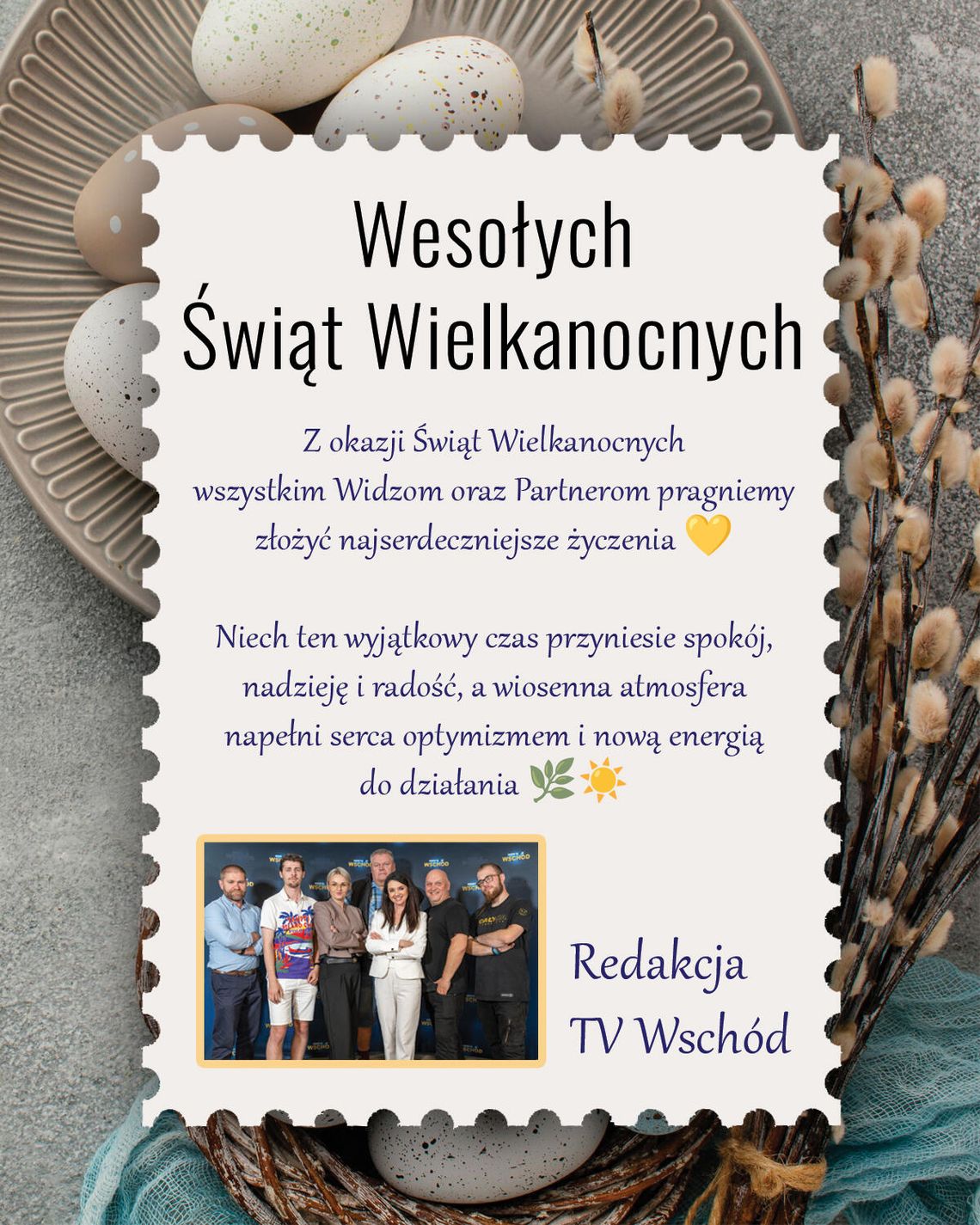 Życzenia Wielkanocne od Redakcji TV Wschód